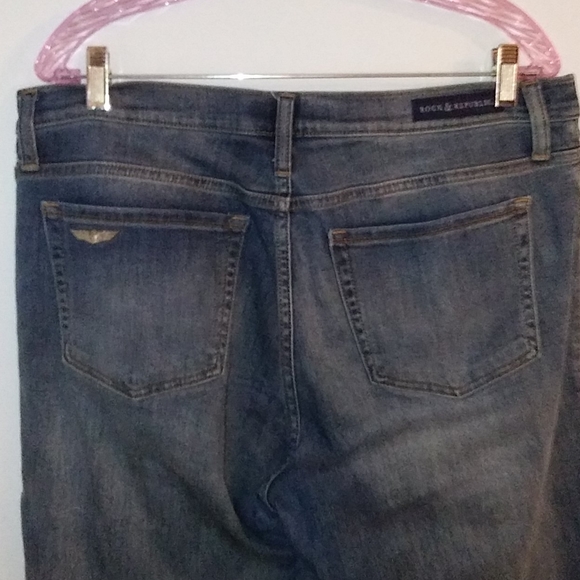 Rock & Republic medium wash skinny jeans size 16 - Picture 4 of 9